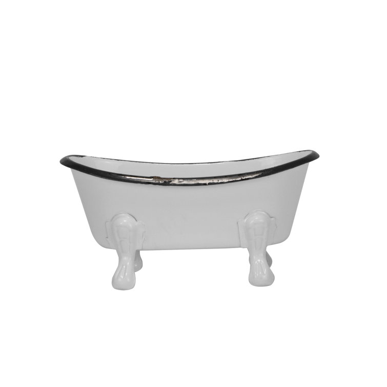 Gracie Oaks Kolar Mini Enamel Bathtub Soap Dish & Reviews Wayfair
